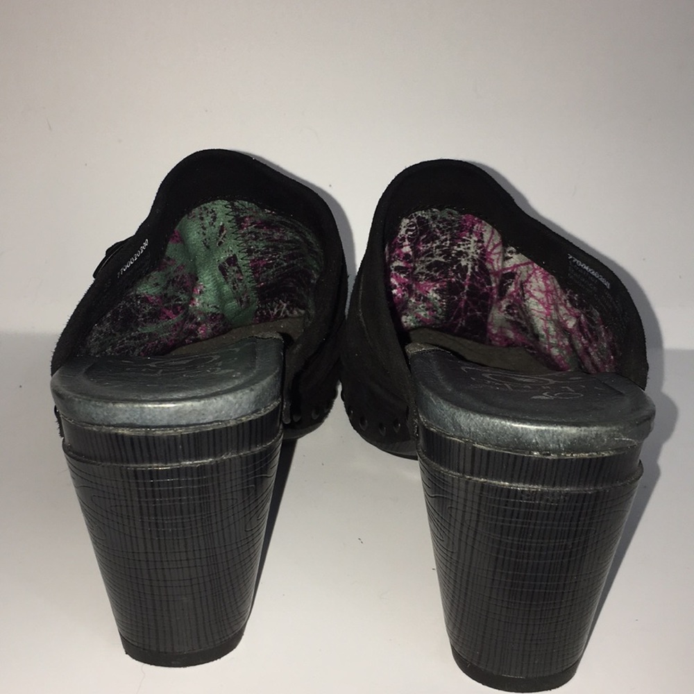 Dansko Black Suede Leather Studded Clogs 38/ 7.5 - Picture 3 of 7